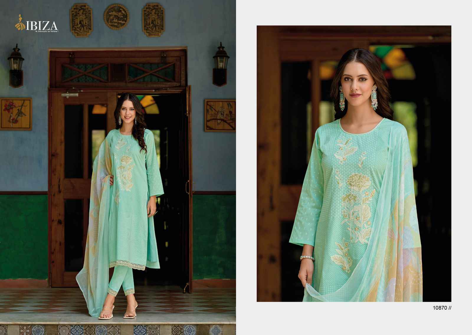 Ibiza GUCCI Lawn Cotton Dress Material 8 pcs Catalogue