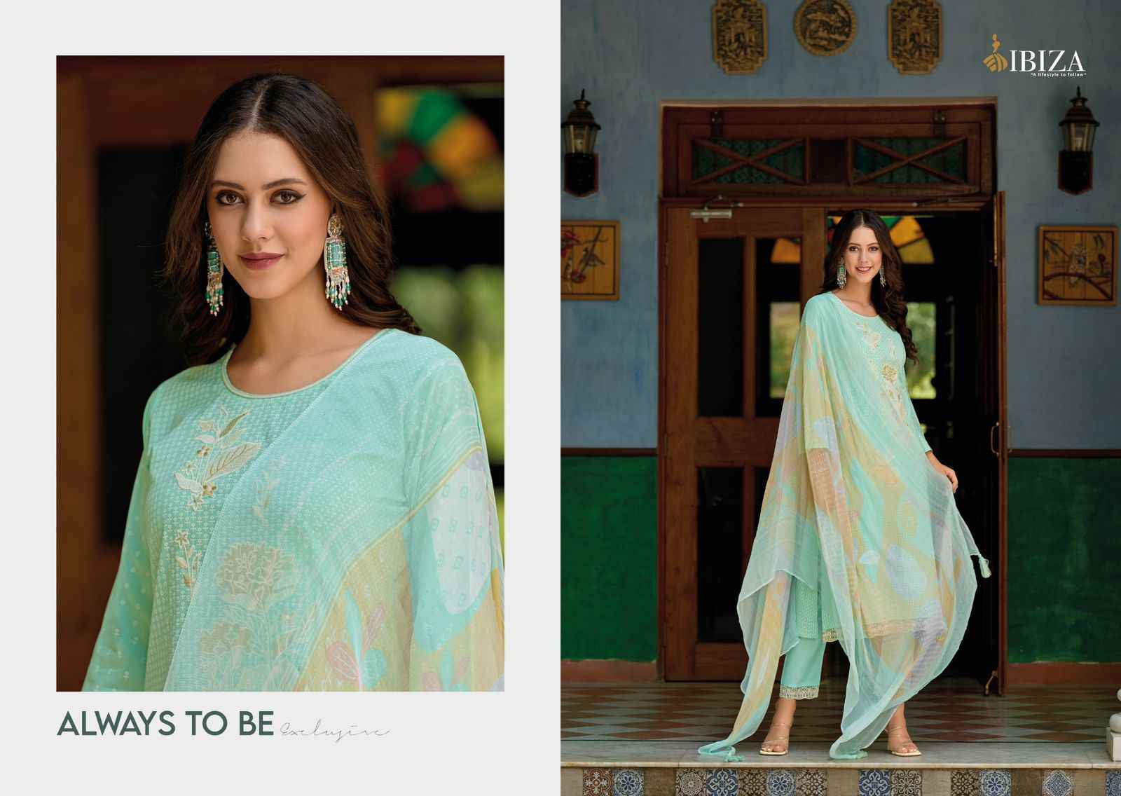 Ibiza GUCCI Lawn Cotton Dress Material 8 pcs Catalogue