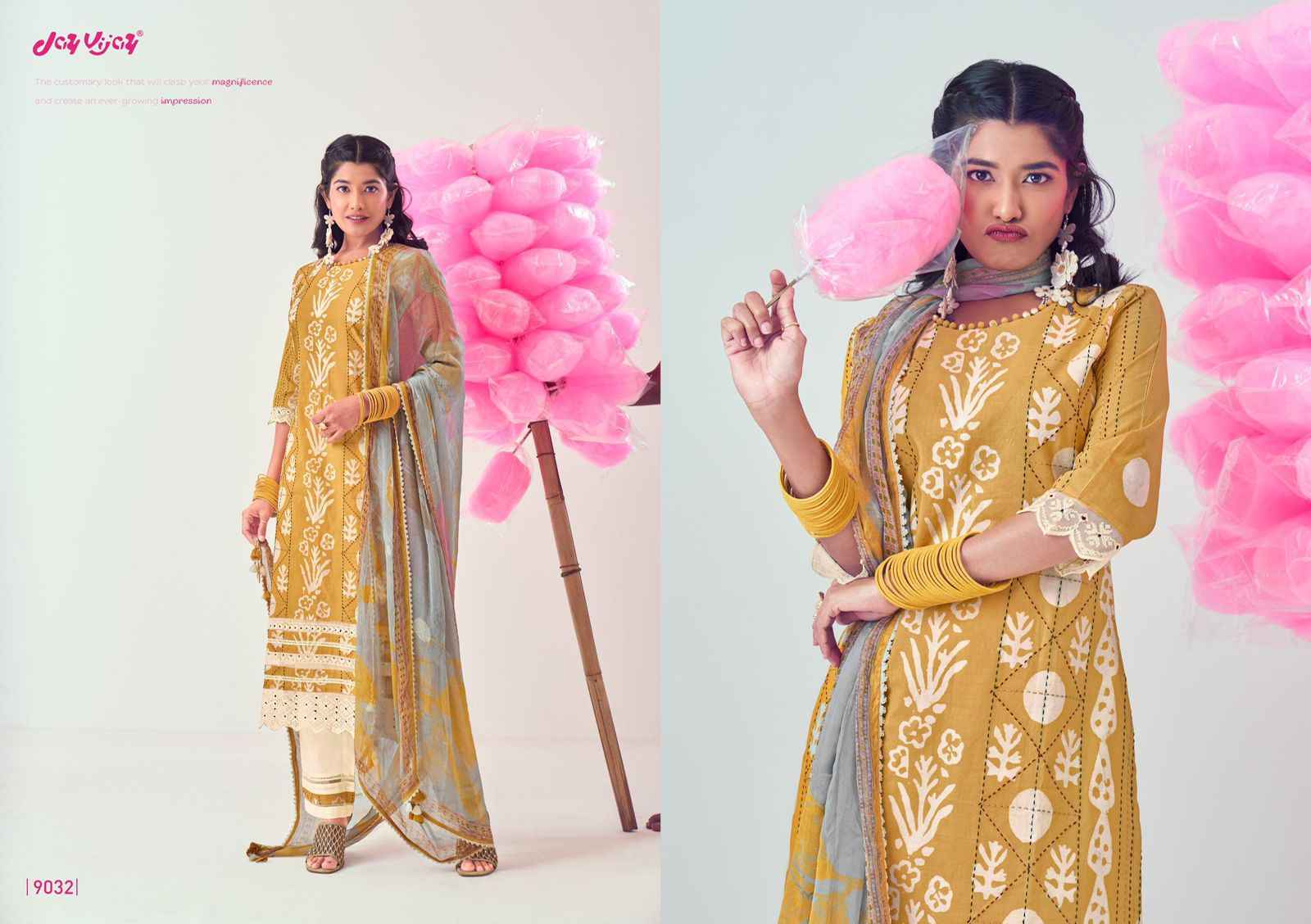 Jay Vijay Mela Pure Cotton Dress Material (6 pcs Catalogue)