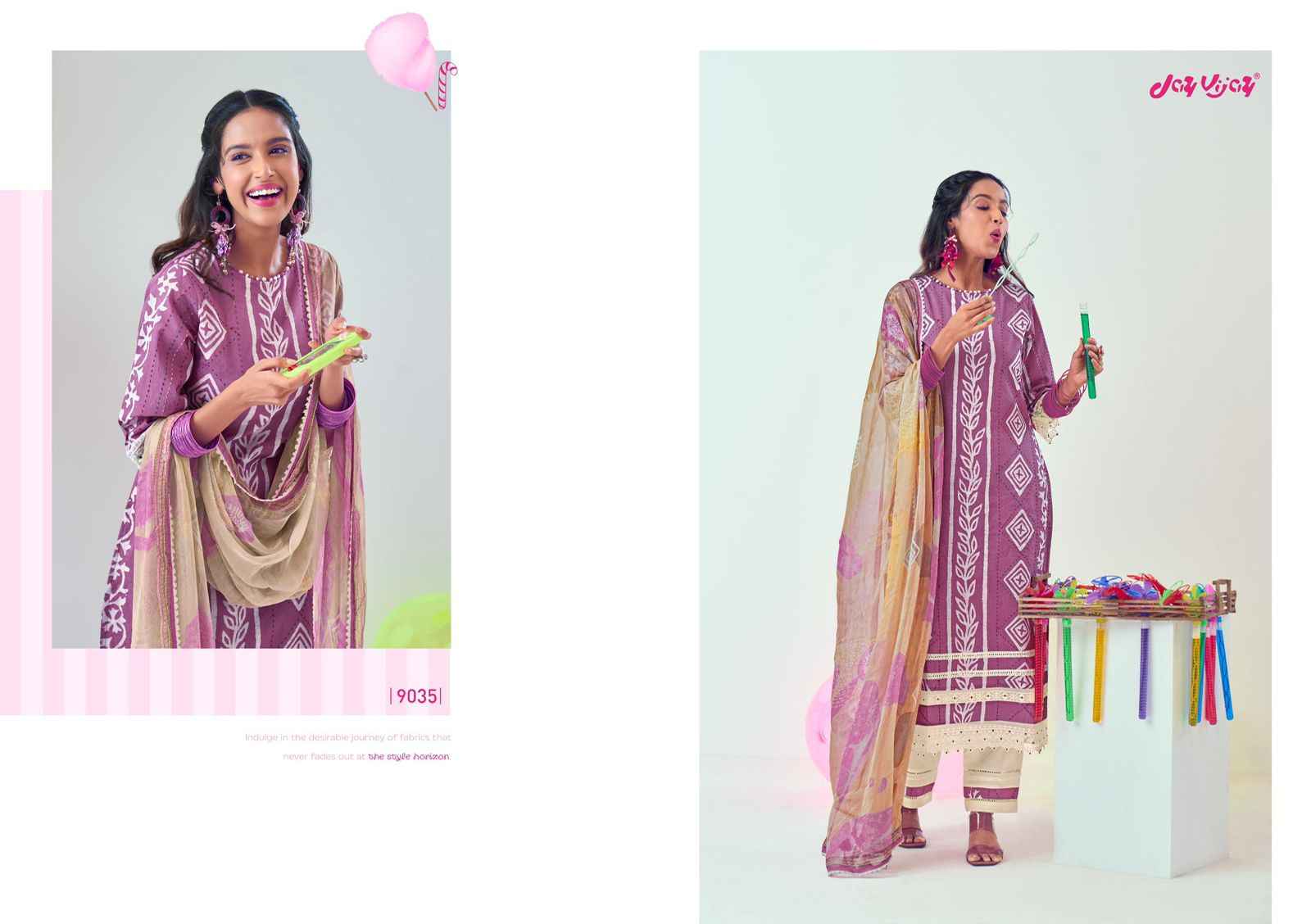 Jay Vijay Mela Pure Cotton Dress Material (6 pcs Catalogue)