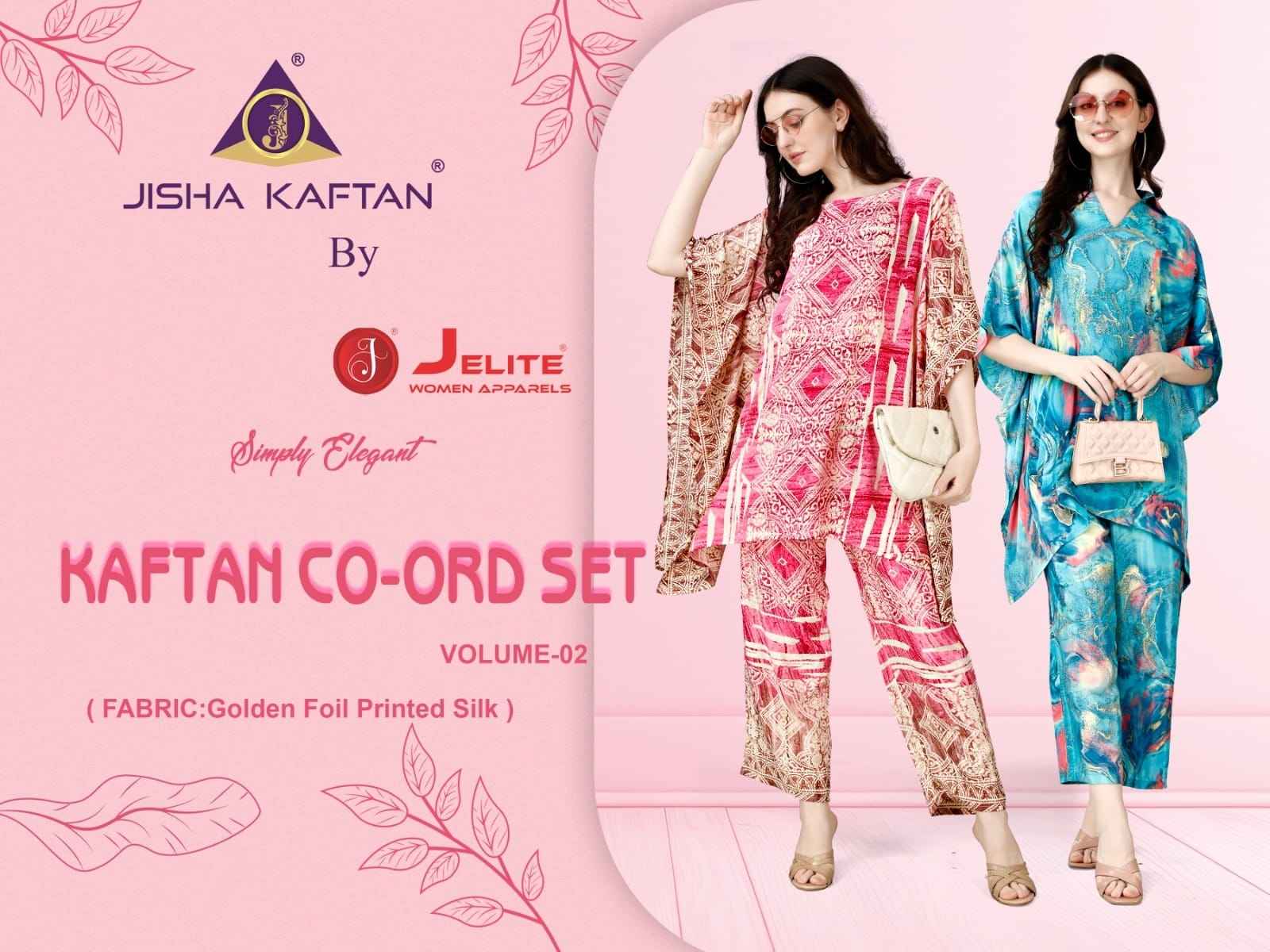 Jisha Kaftan Co Ord Set Vol-2 Fancy Western Collection (08 pcs Cataloge)