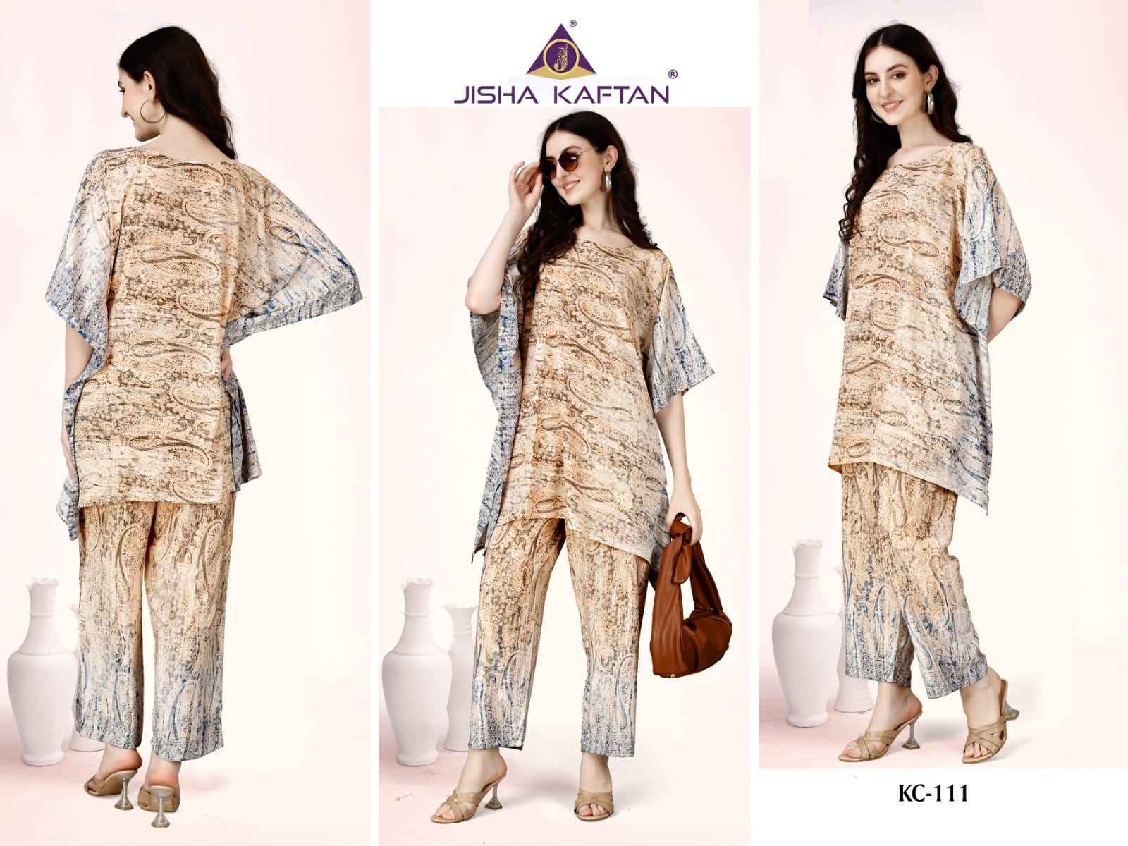 Jisha Kaftan Co Ord Set Vol-2 Fancy Western Collection (08 pcs Cataloge)