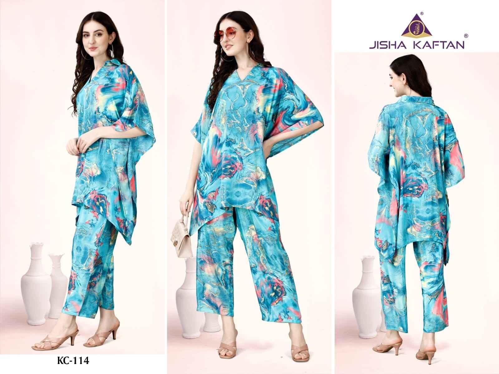 Jisha Kaftan Co Ord Set Vol-2 Fancy Western Collection (08 pcs Cataloge)