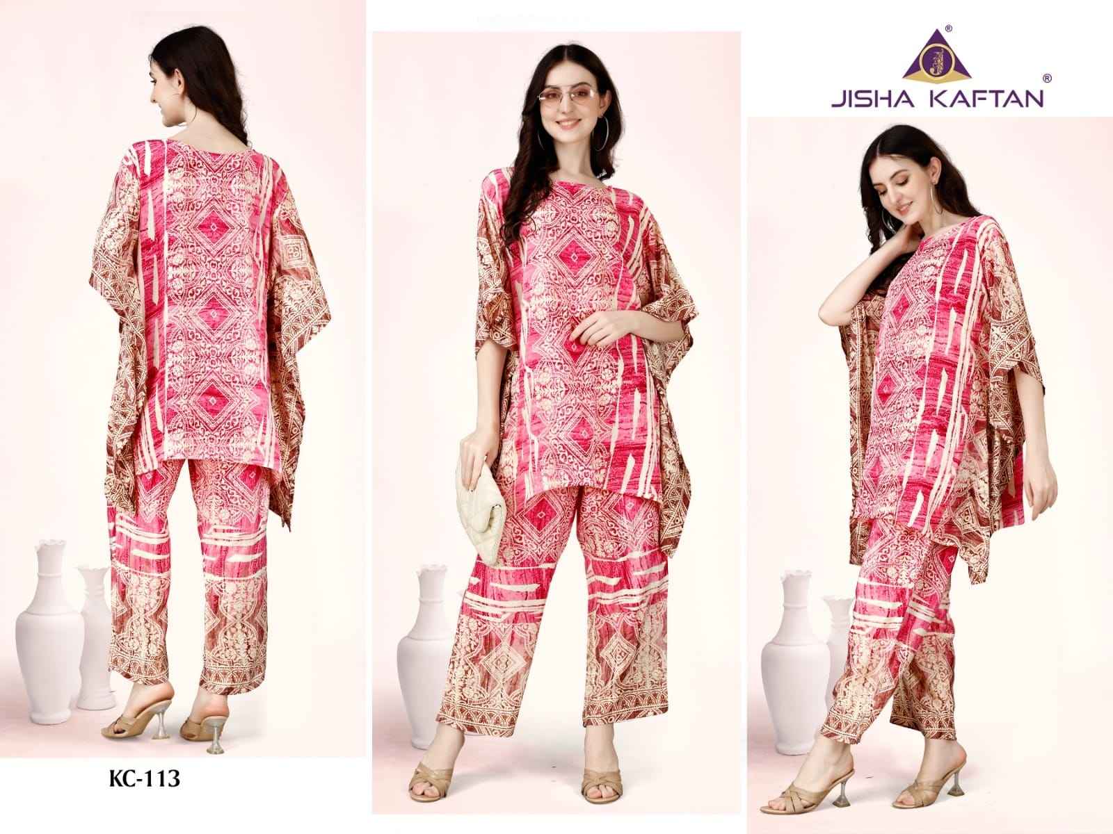 Jisha Kaftan Co Ord Set Vol-2 Fancy Western Collection (08 pcs Cataloge)
