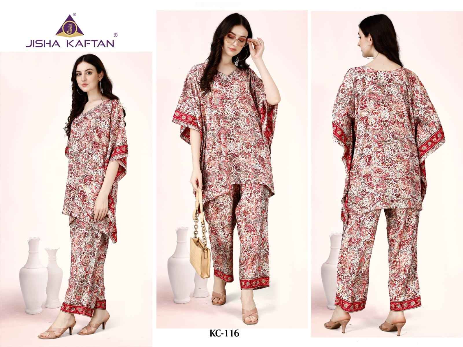 Jisha Kaftan Co Ord Set Vol-2 Fancy Western Collection (08 pcs Cataloge)