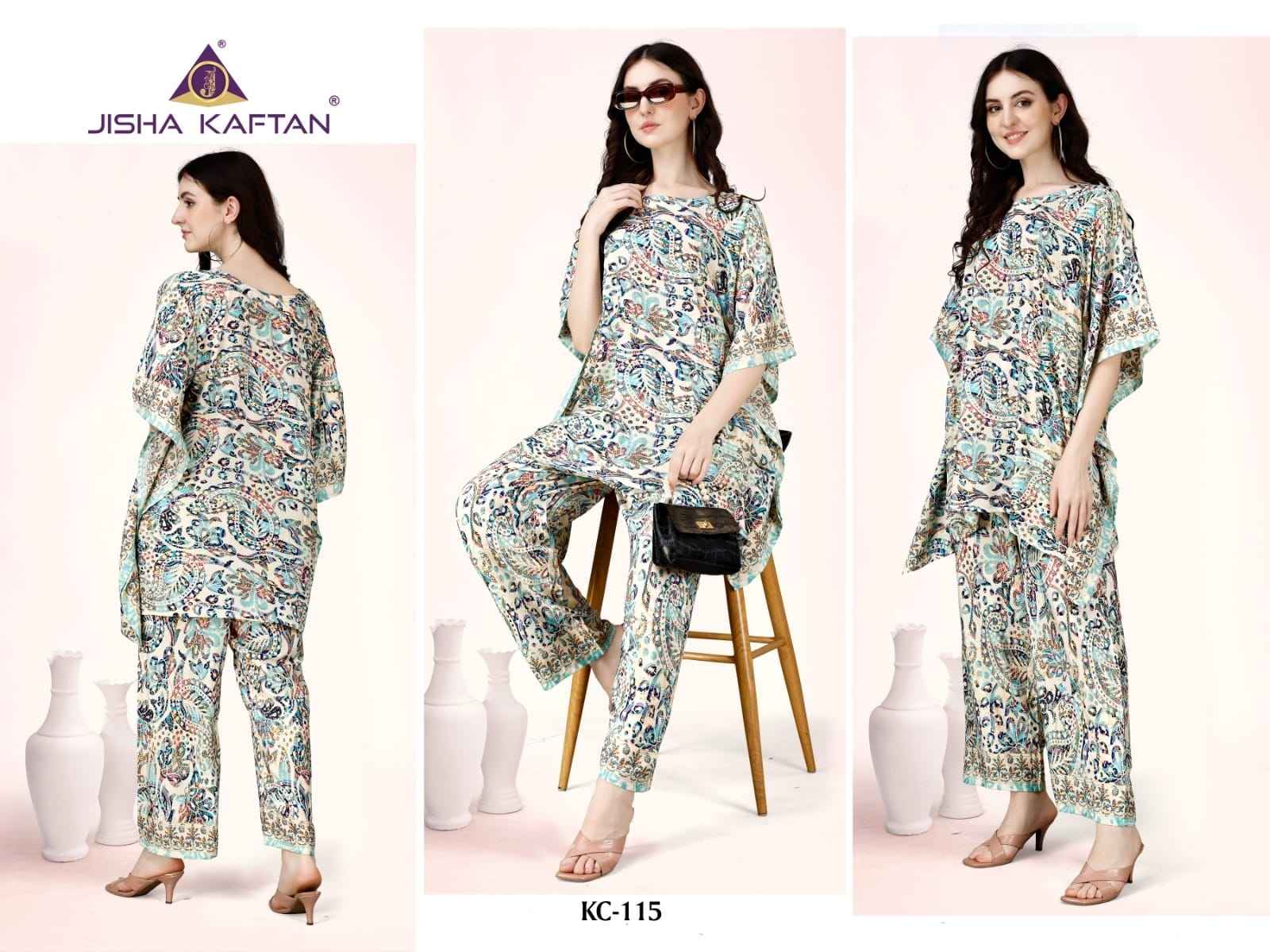 Jisha Kaftan Co Ord Set Vol-2 Fancy Western Collection (08 pcs Cataloge)