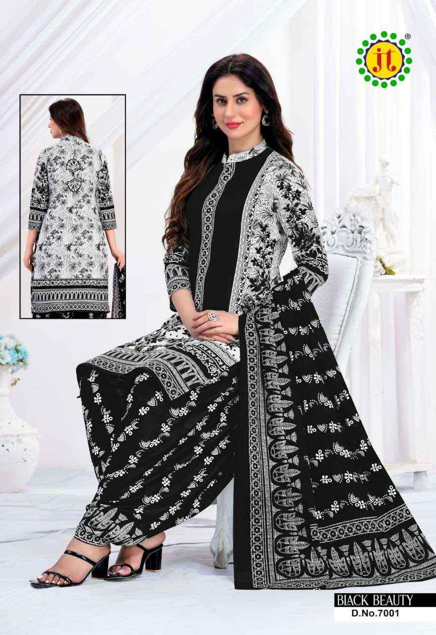 Jt Black Beauty Vol 7 Cotton Dress Material 10 pcs Catalogue