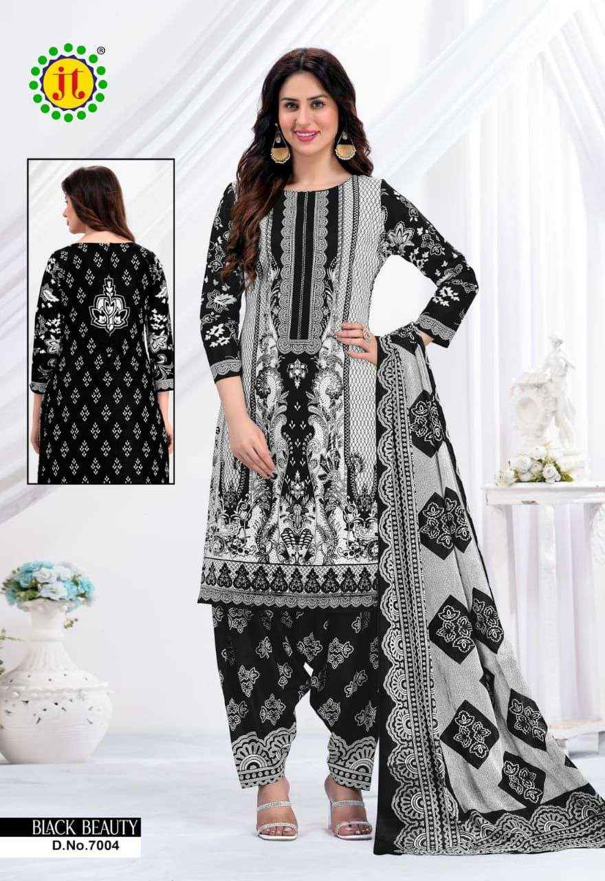 Jt Black Beauty Vol 7 Cotton Dress Material 10 pcs Catalogue