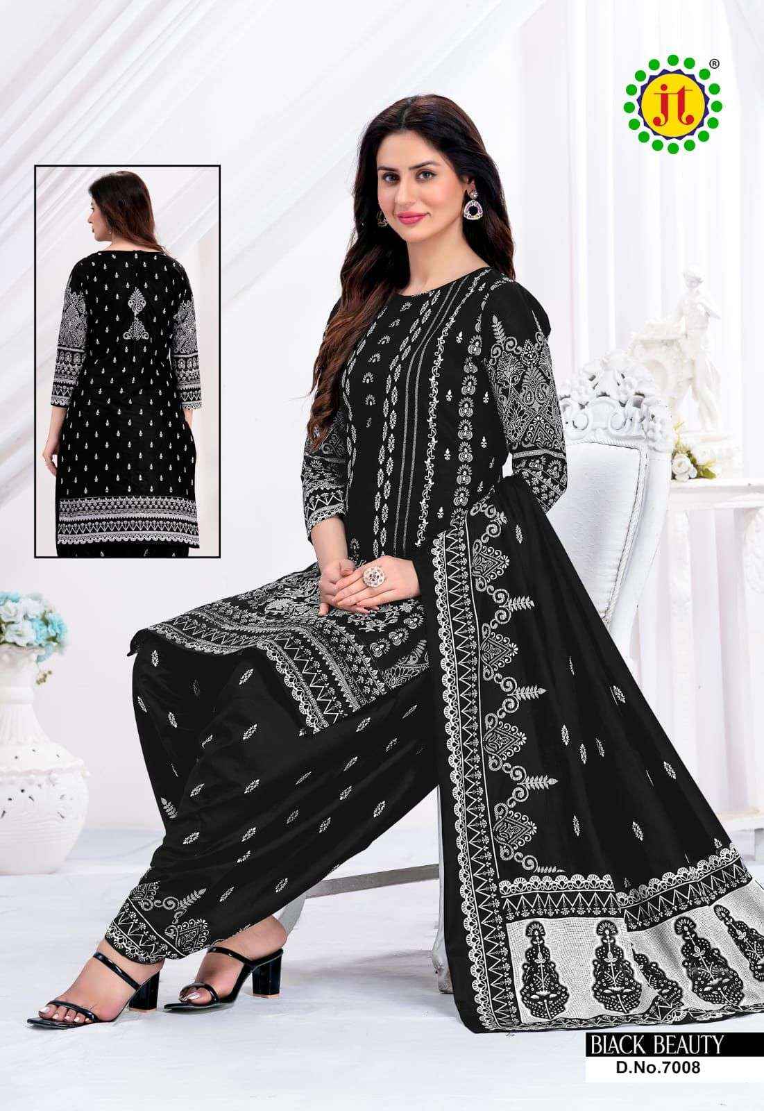 Jt Black Beauty Vol 7 Cotton Dress Material 10 pcs Catalogue