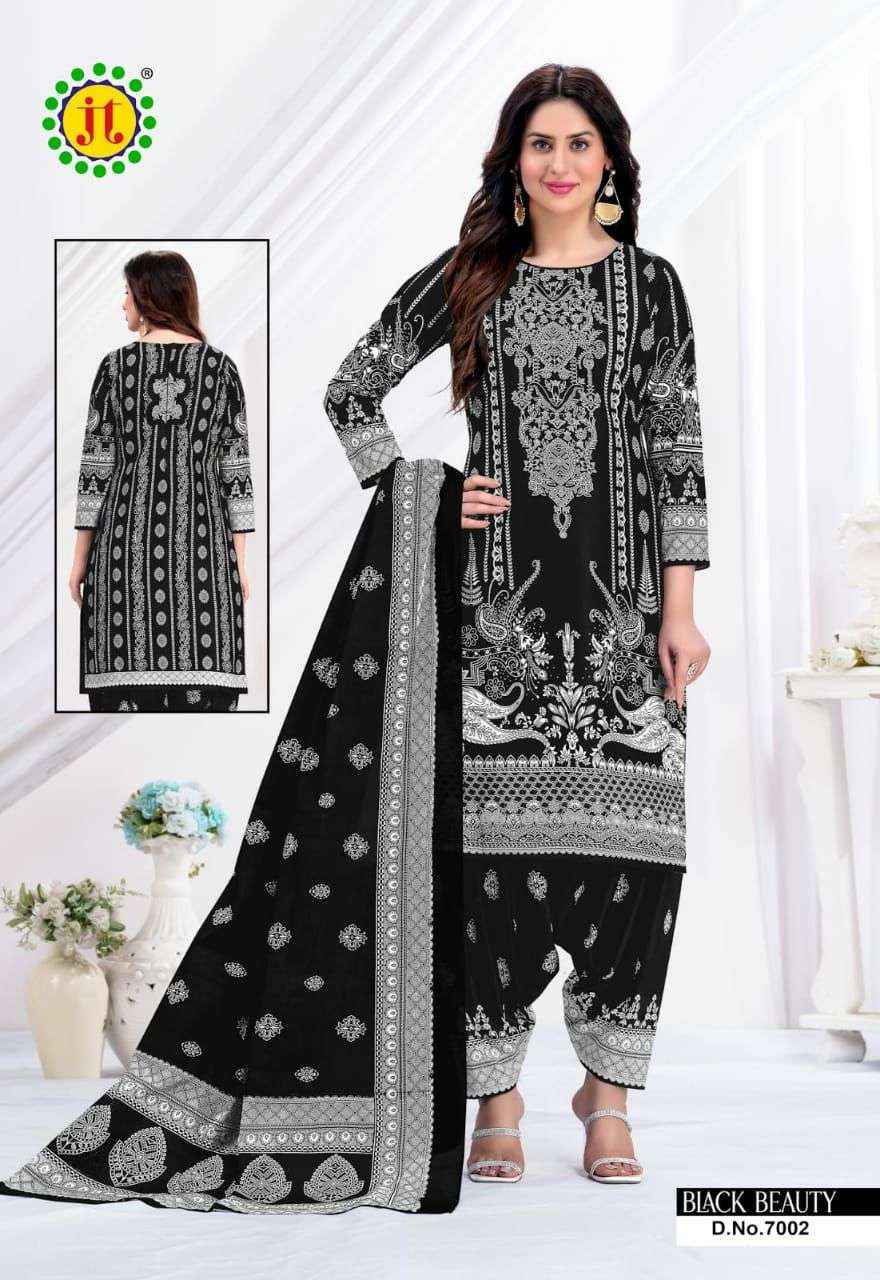 Jt Black Beauty Vol 7 Cotton Dress Material 10 pcs Catalogue