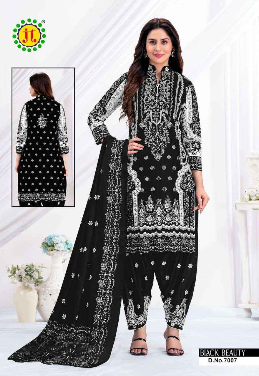 Jt Black Beauty Vol 7 Cotton Dress Material 10 pcs Catalogue