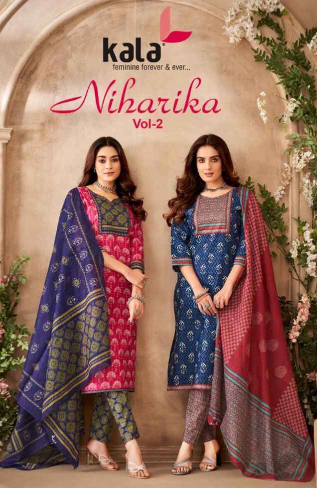 Kala Niharika Vol-2 Cotton Dress Material (12 pcs Catalogue)