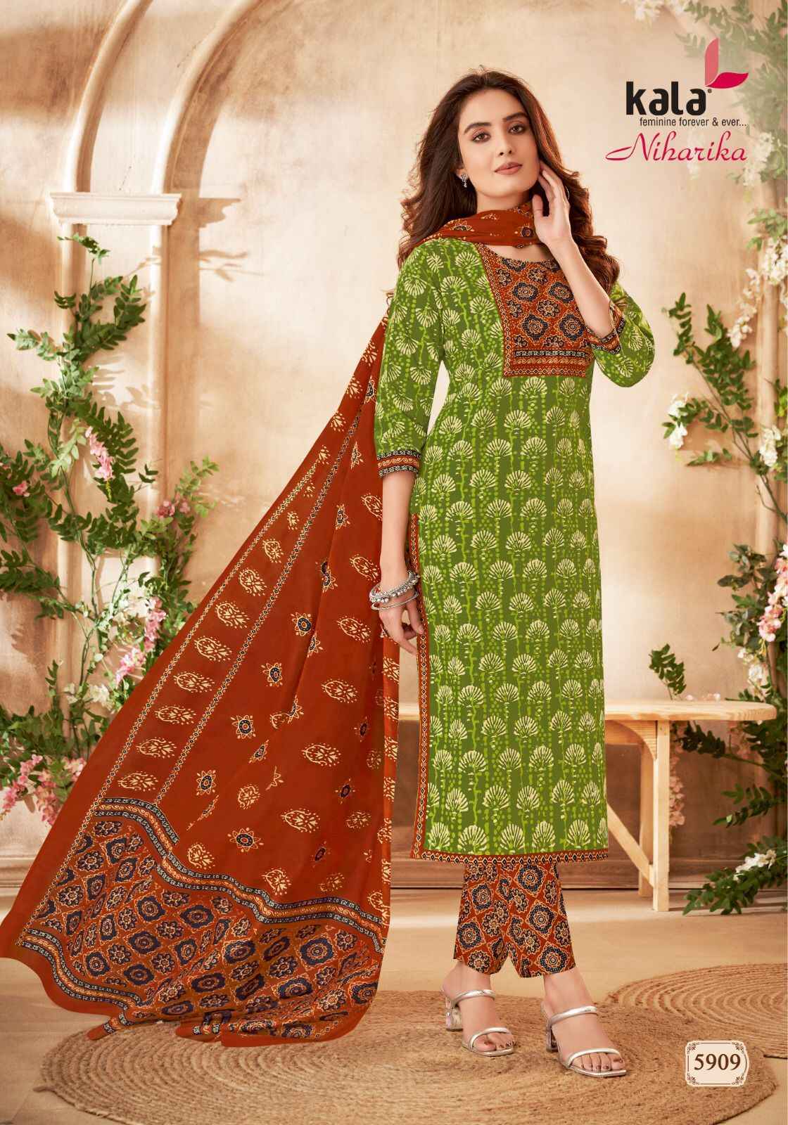 Kala Niharika Vol-2 Cotton Dress Material (12 pcs Catalogue)