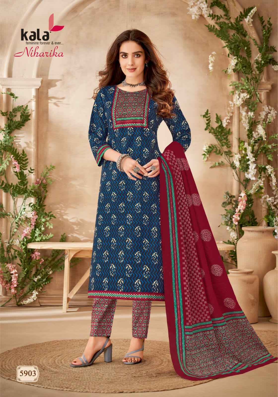 Kala Niharika Vol-2 Cotton Dress Material (12 pcs Catalogue)