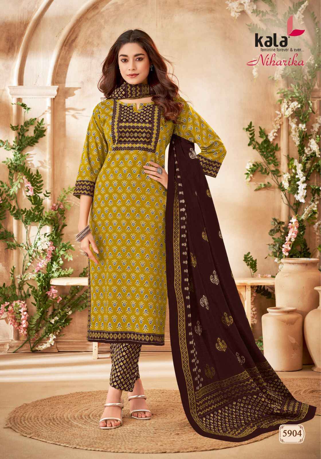 Kala Niharika Vol-2 Cotton Dress Material (12 pcs Catalogue)
