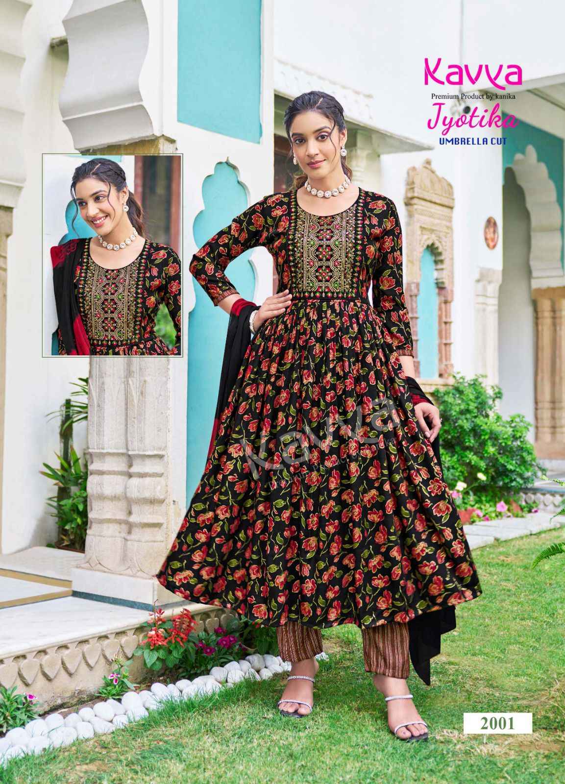 Kavya Jyotika Vol 2 Umbrella Cut Readymade Suit Wholesale Online Mumbai