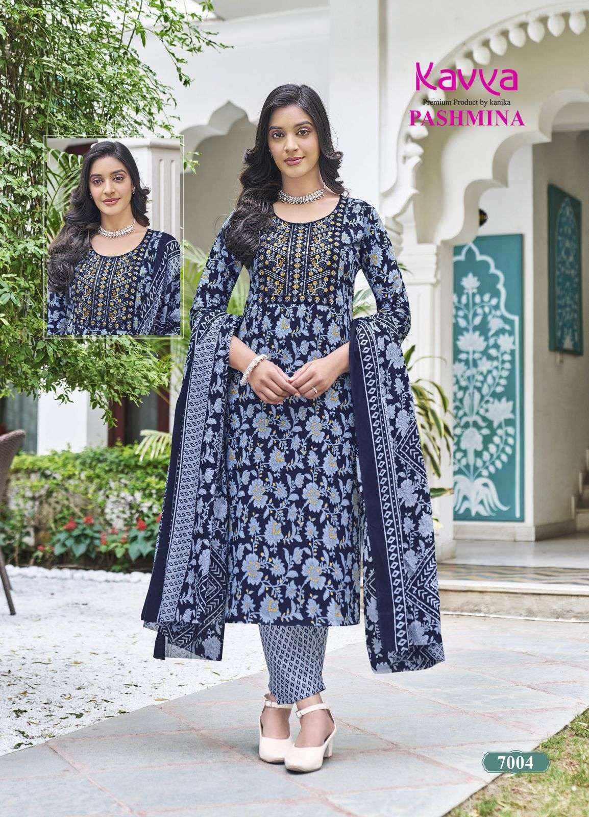Kavya Pashmina Vol 7 Cotton Kurti Combo Best Ladies Kurtis Supplier