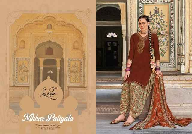 Levisha Nikhal Pure Viscose Patiyala Dress Material (6 pcs Catalogue)