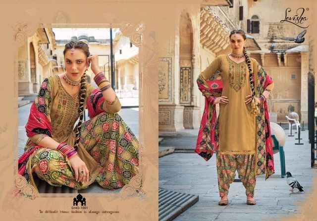 Levisha Nikhar Pure Viscose Patiyala Dress Material Wholesale Online Mumbai