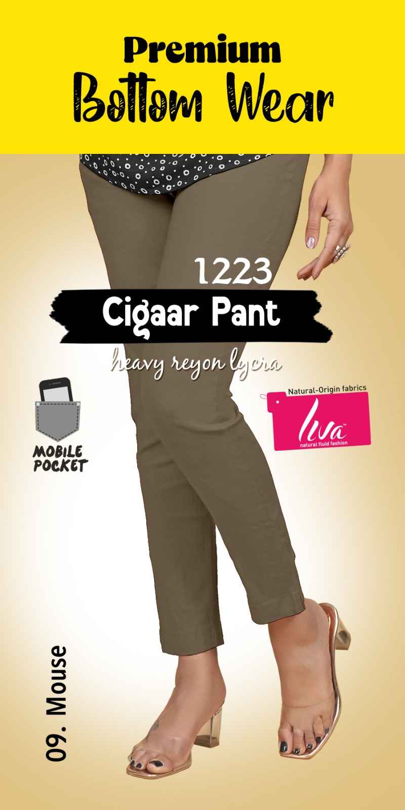 Liva Premium Bottom Wear Cigaar Pant (35 Pc Catalouge)
