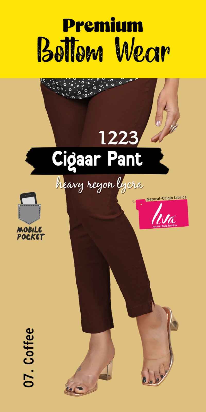 Liva Premium Bottom Wear Cigaar Pant (35 Pc Catalouge)