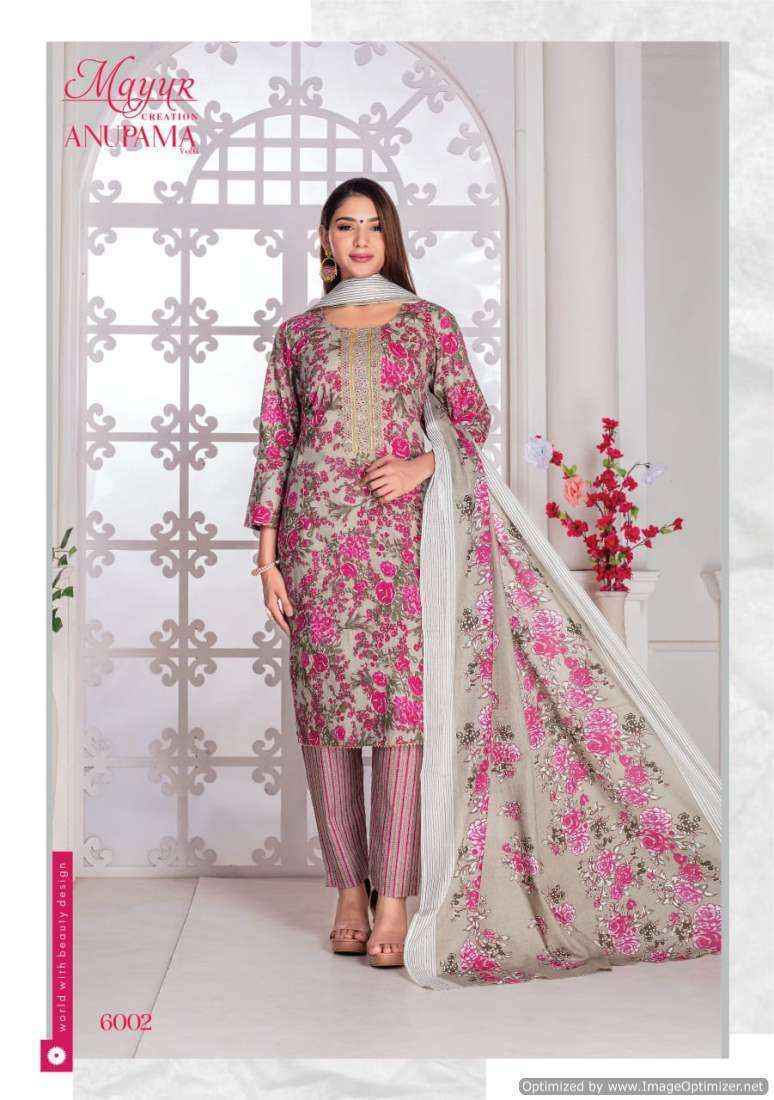 Mayur Anupama Vol 6 Cotton Dress Material 10 pcs Catalogue