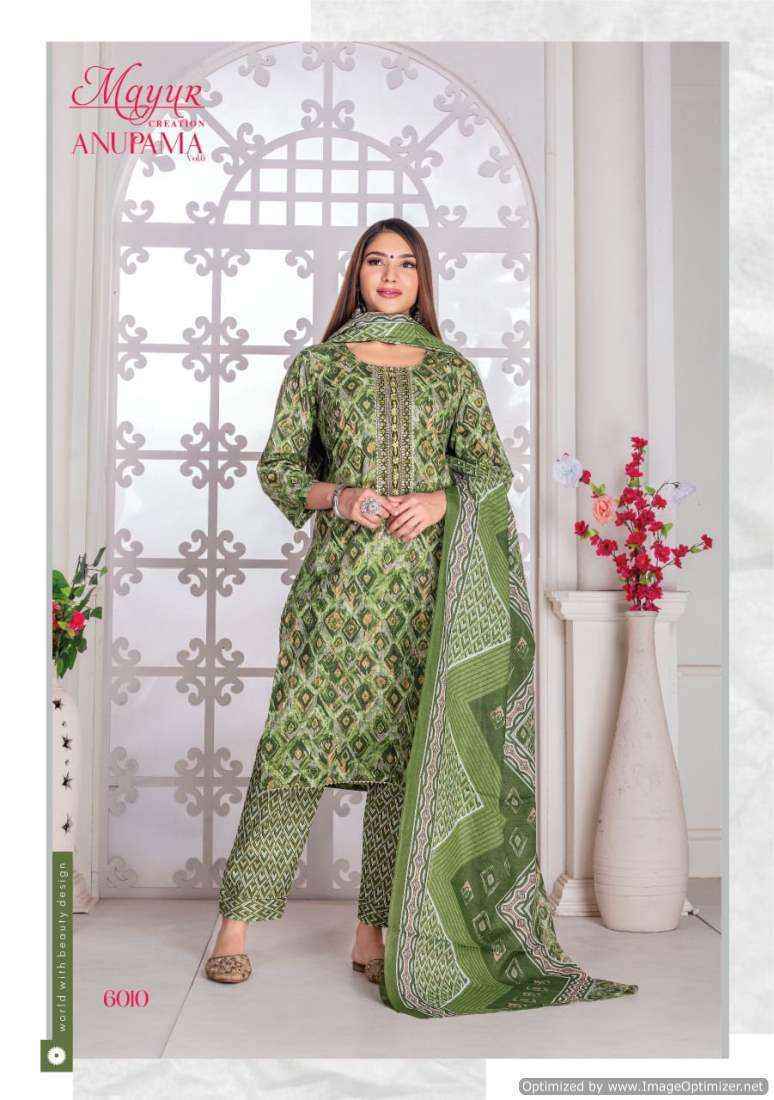 Mayur Anupama Vol 6 Cotton Dress Material 10 pcs Catalogue