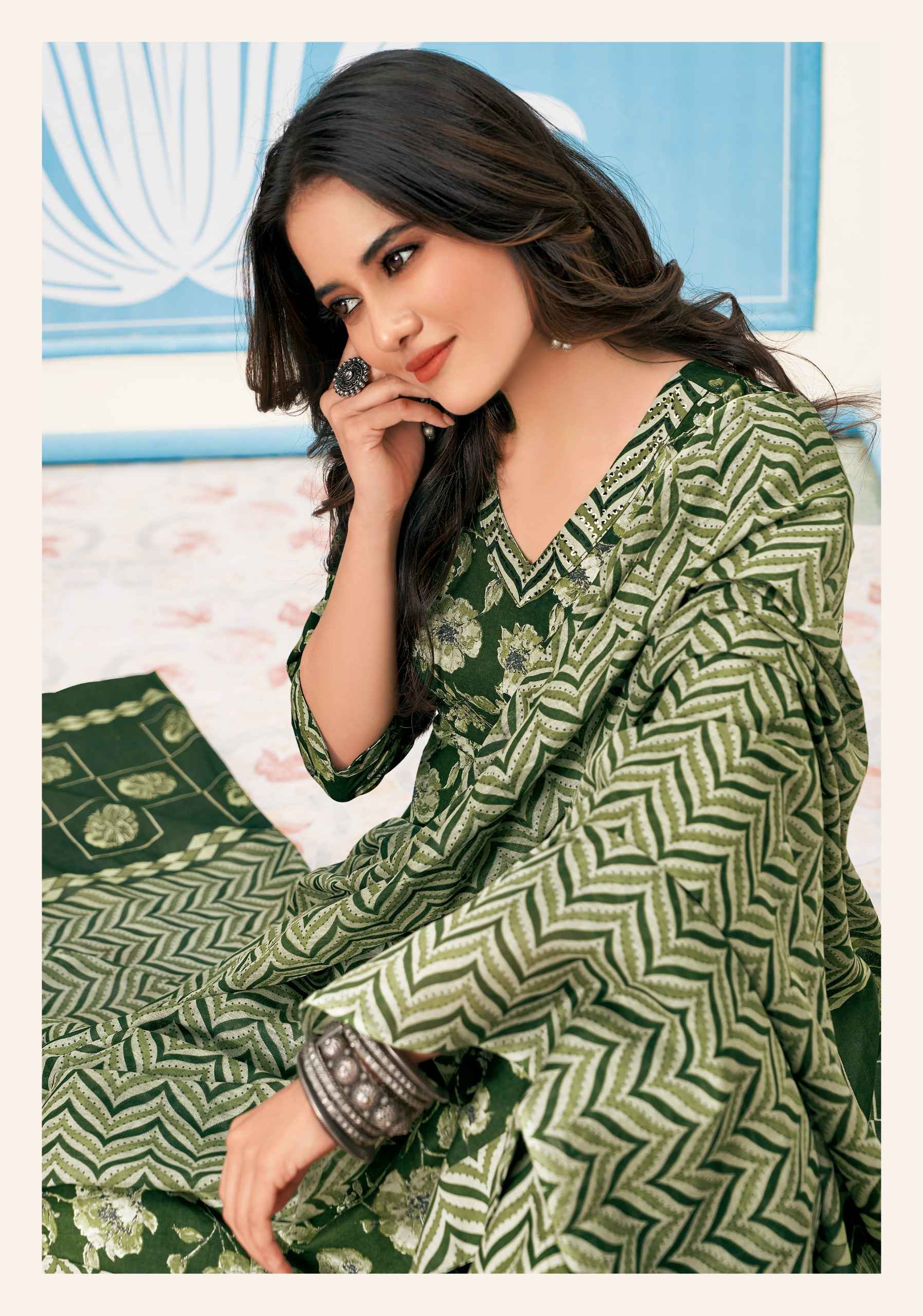 MCM Lifestyle Anarkali Cotton Readymade Suit (10 Pc Catalouge)
