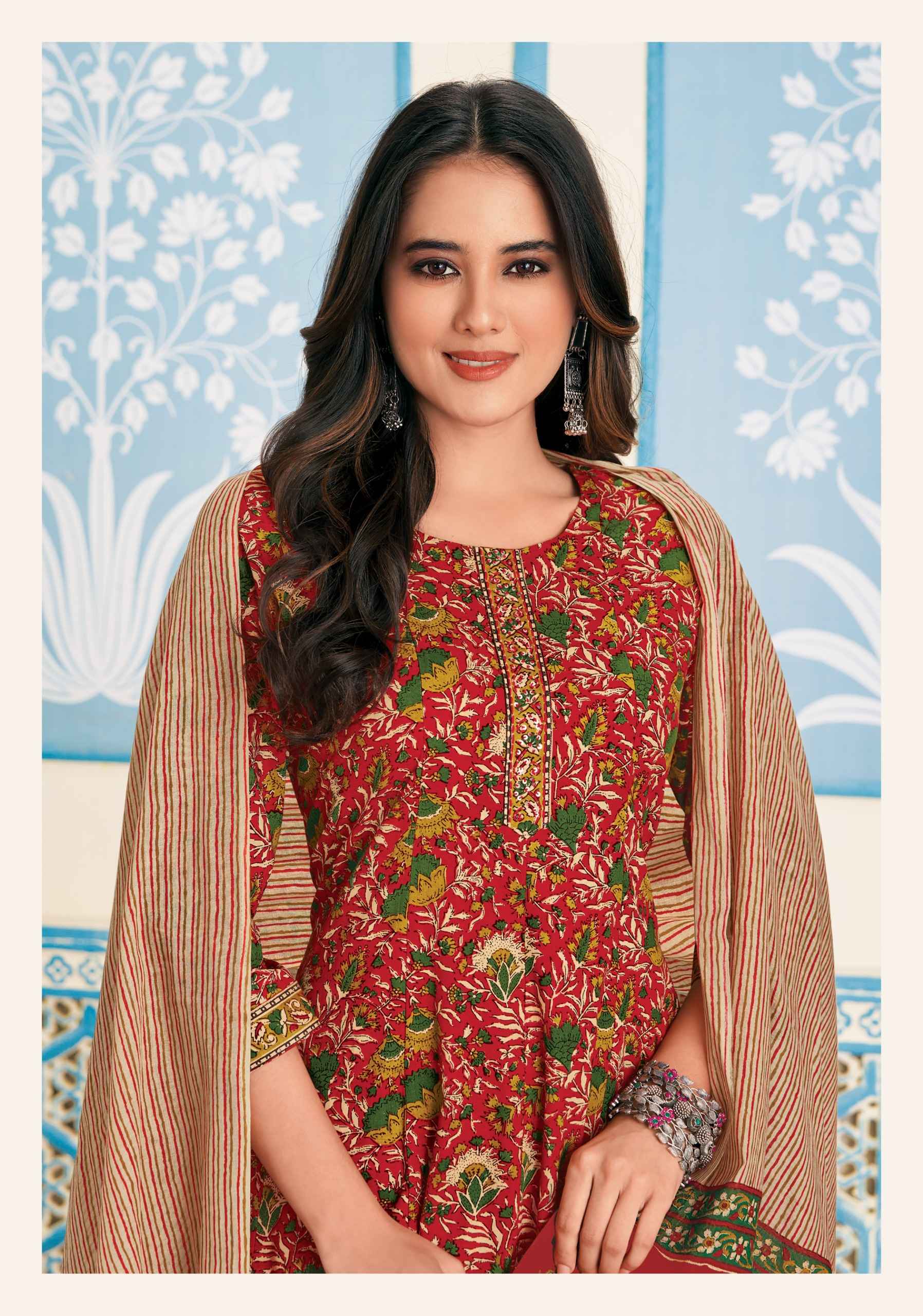 MCM Lifestyle Anarkali Cotton Readymade Suit (10 Pc Catalouge)