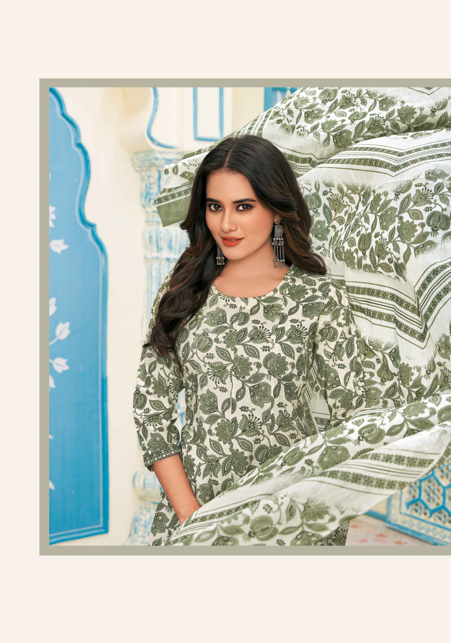 MCM Lifestyle Anarkali Cotton Readymade Suit (10 Pc Catalouge)