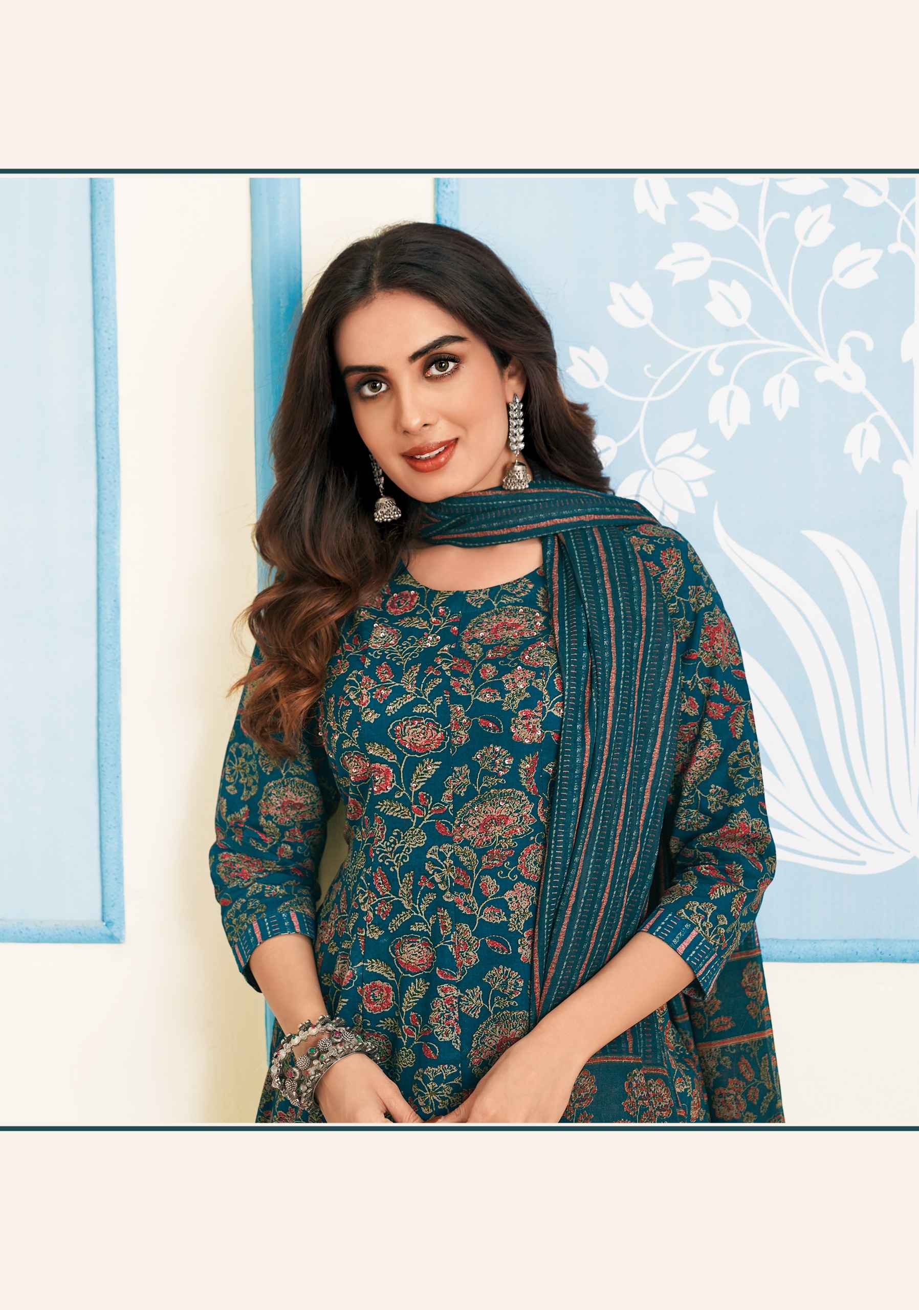 MCM Lifestyle Anarkali Cotton Readymade Suit (10 Pc Catalouge)