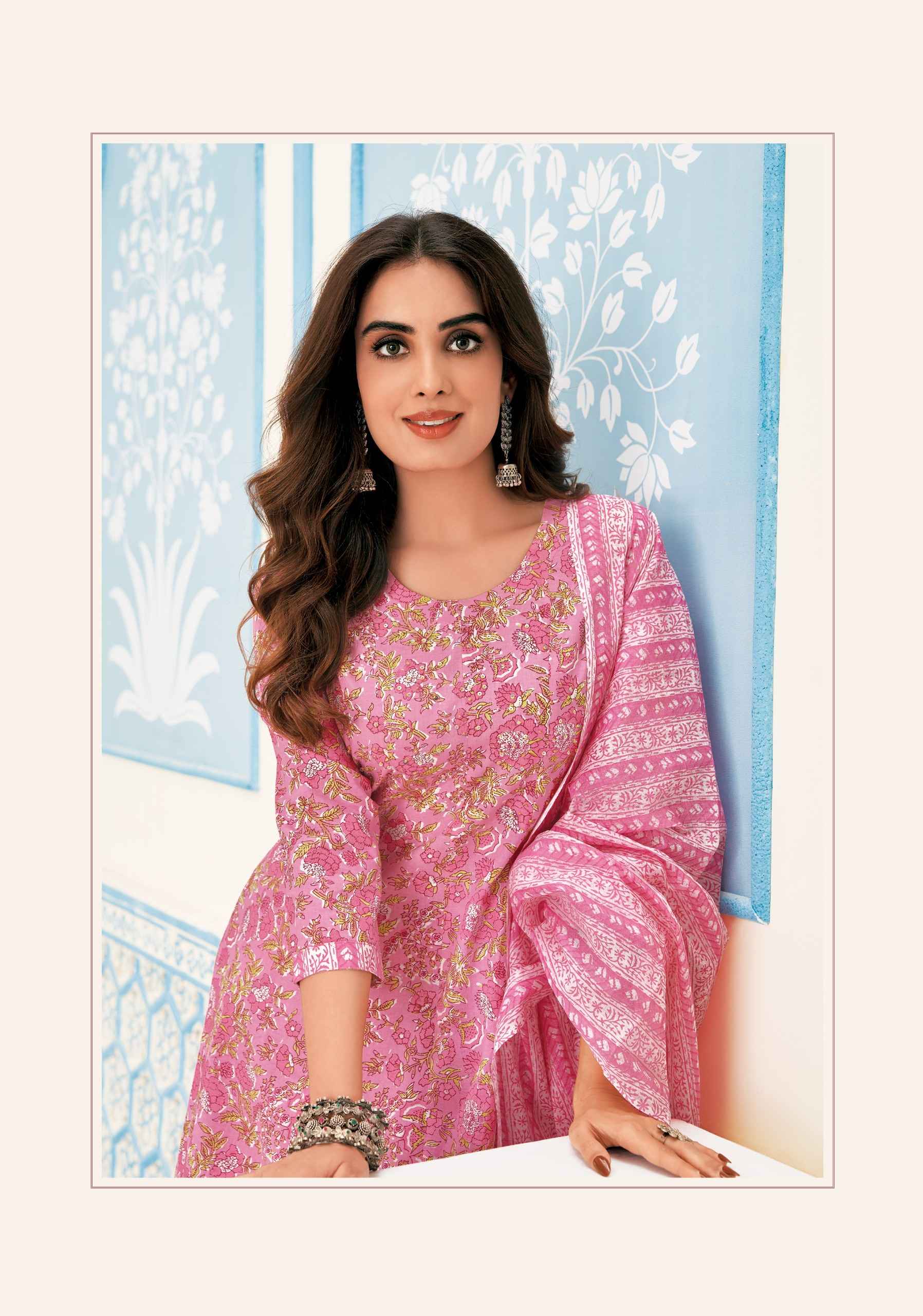 MCM Lifestyle Anarkali Cotton Readymade Suit (10 Pc Catalouge)