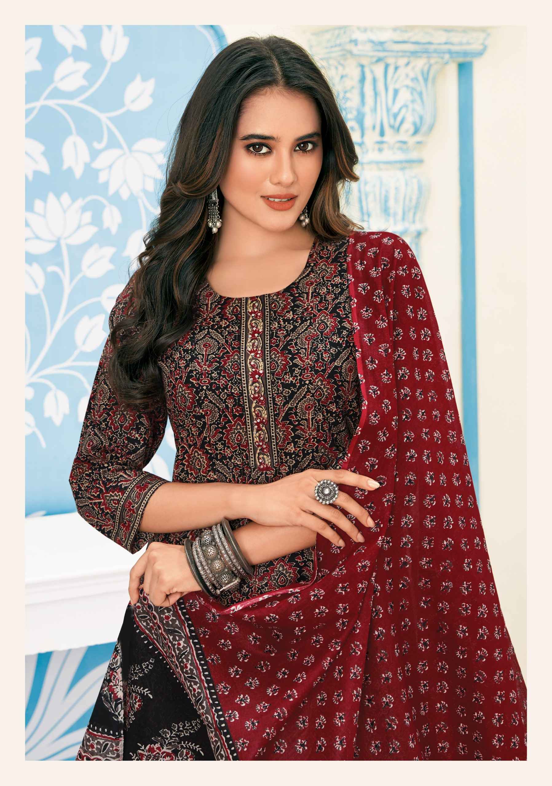 MCM Lifestyle Anarkali Cotton Readymade Suit (10 Pc Catalouge)