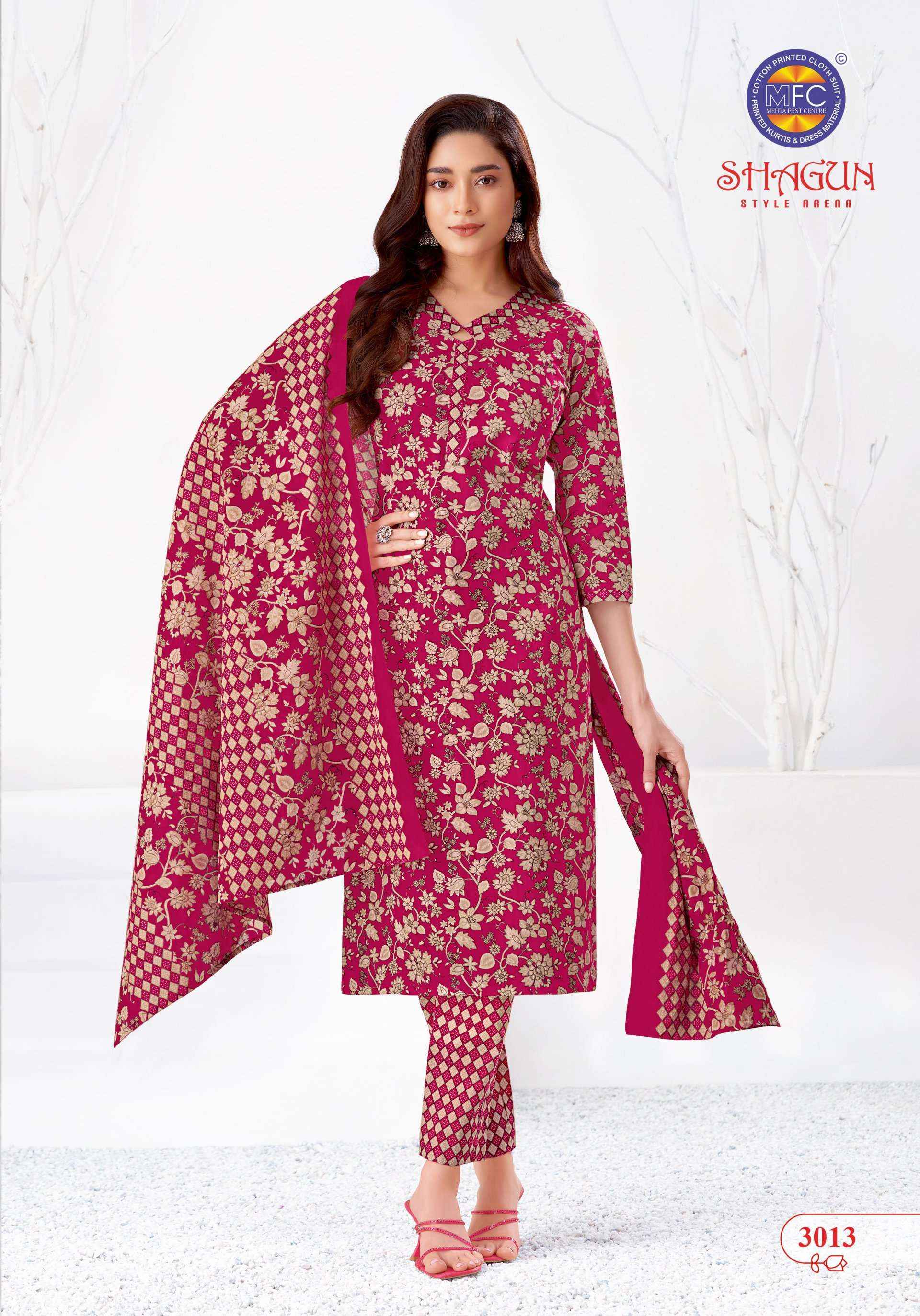 MFC Shagun Vol 30 Cotton Dress Material 20 pcs Catalogue