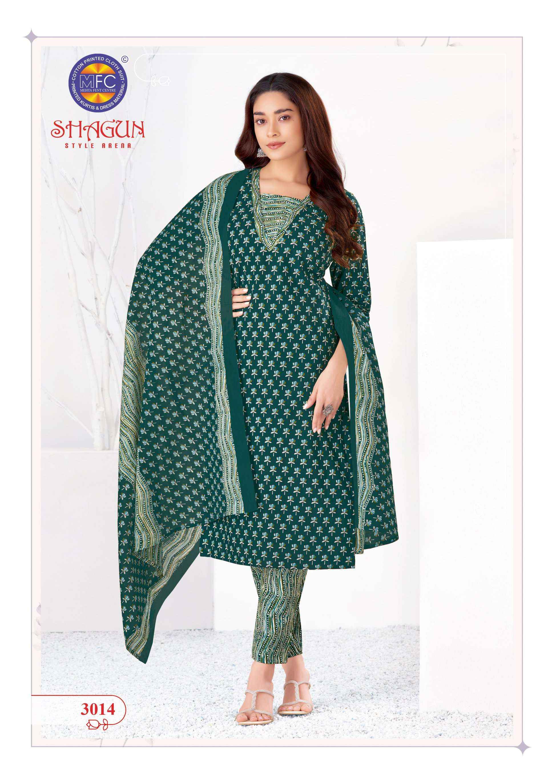 MFC Shagun Vol 30 Cotton Dress Material 20 pcs Catalogue