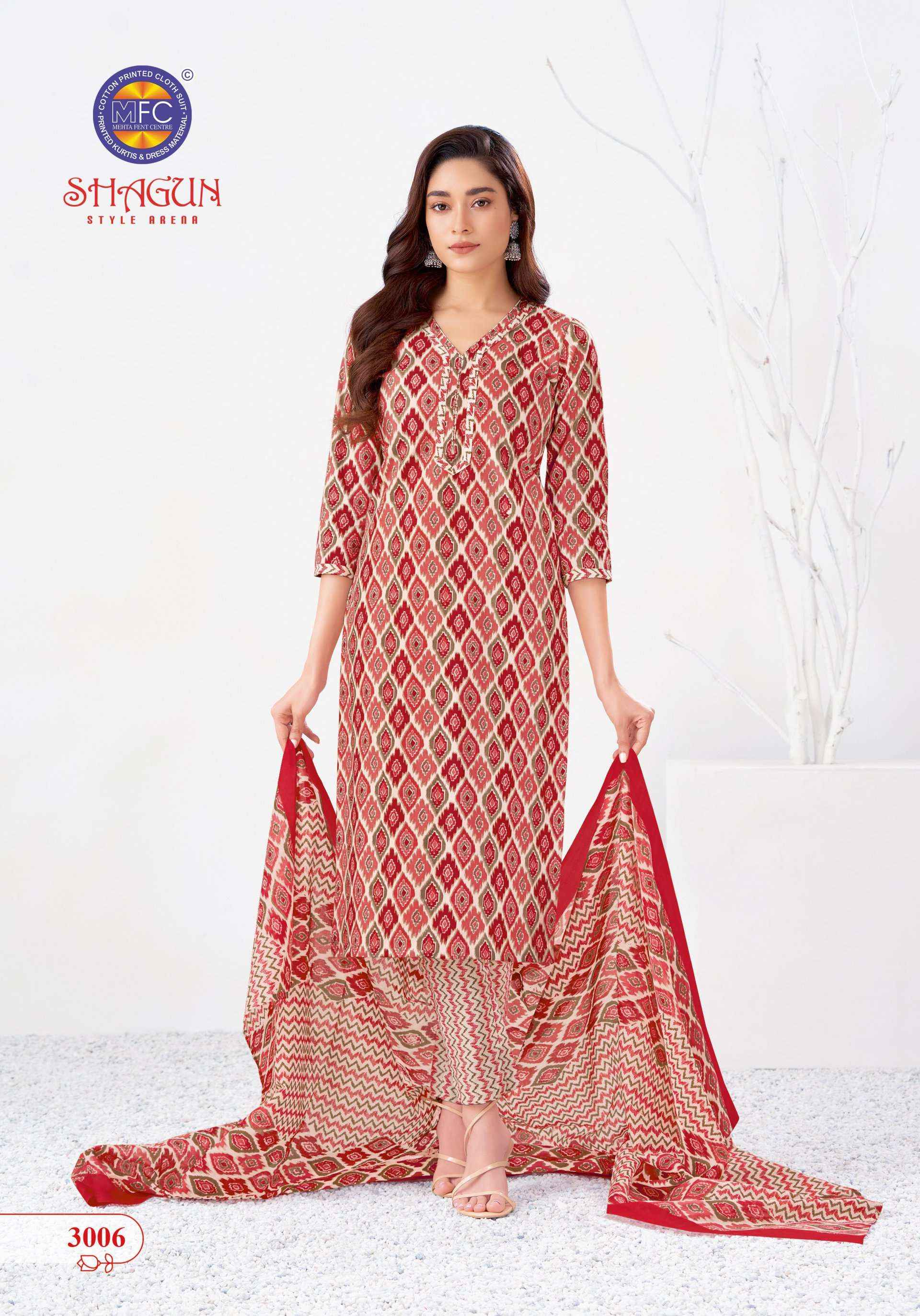 MFC Shagun Vol 30 Cotton Dress Material 20 pcs Catalogue