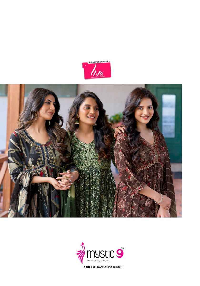 Mystic 9 Heena Vol-3 Rayon Readymade Suit (8 pcs Catalogue)