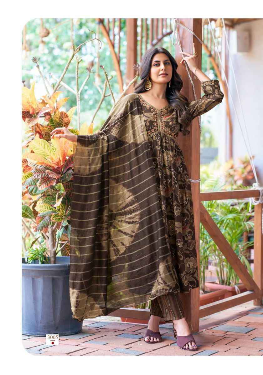 Mystic 9 Heena Vol-3 Rayon Readymade Suit (8 pcs Catalogue)