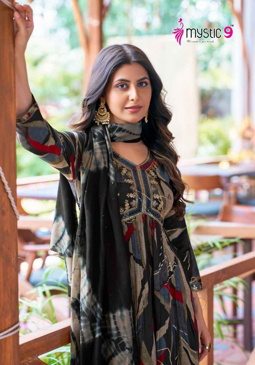 Mystic 9 Heena Vol-3 Rayon Readymade Suit (8 pcs Catalogue)