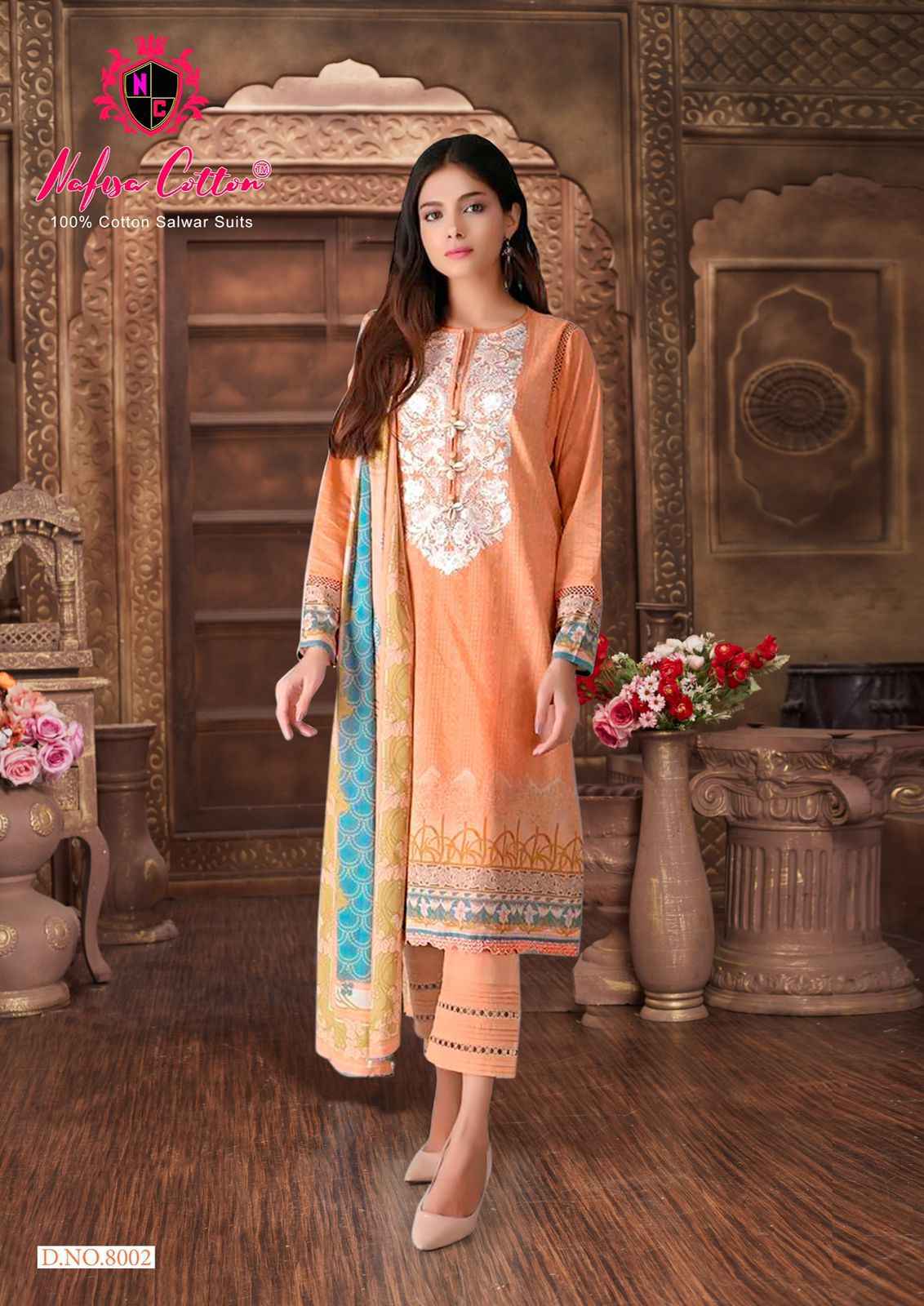 Soft cotton dress materials wholesale top
