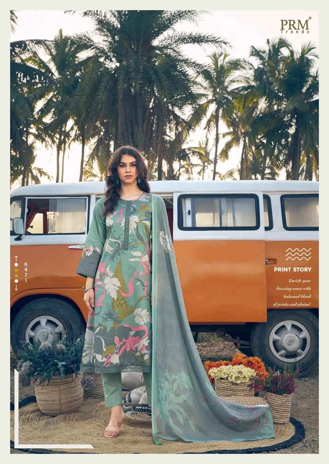PRM Trendz Serein Vol-2 Pure Jam Cotton Dress Material (8 pcs Catalogue)