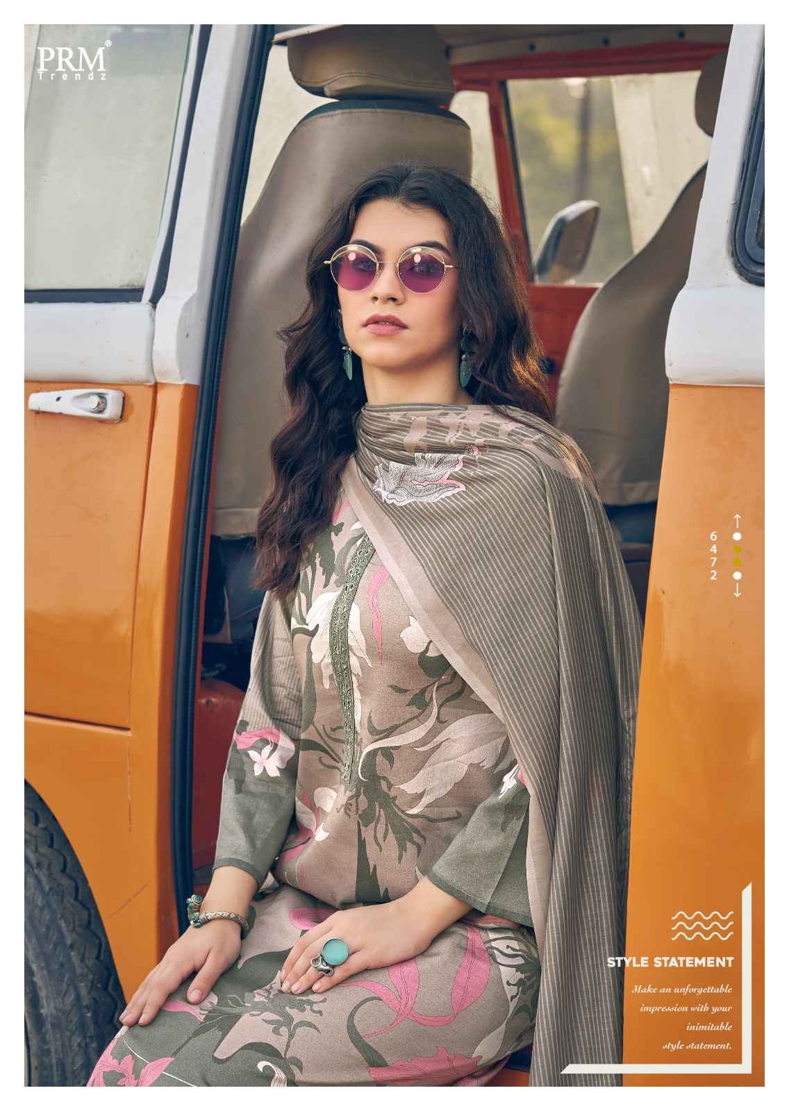 PRM Trendz Serein Vol-2 Pure Jam Cotton Dress Material (8 pcs Catalogue)