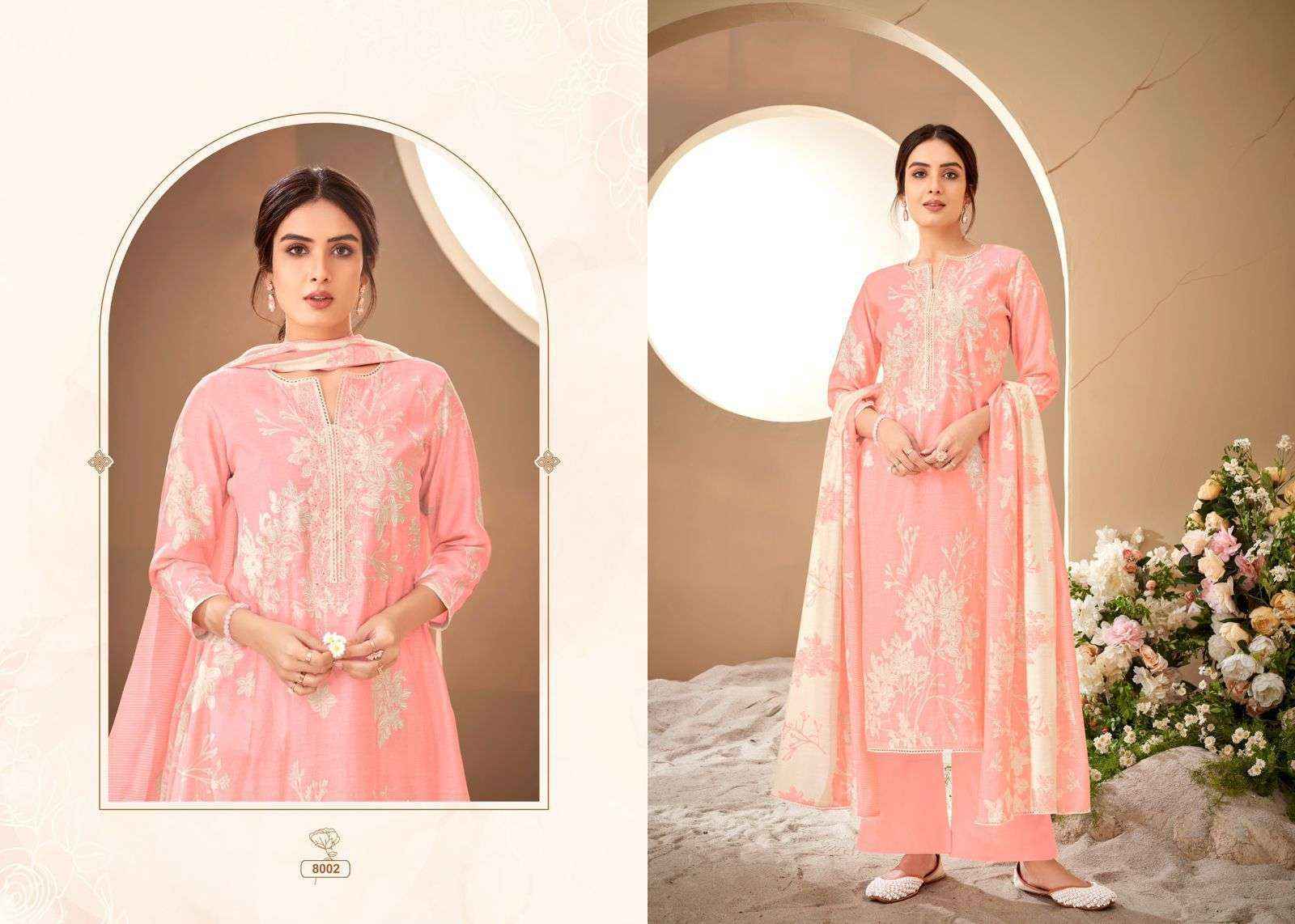 Salvi Fashion Selvina Silk Vol 8 Modal Silk Dress Material 8 pcs Catalogue
