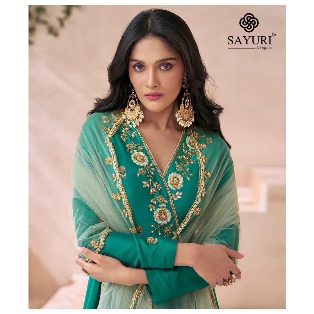 Sayuri Designer Diva Readymade Silk Dress 3 pcs Catalogue