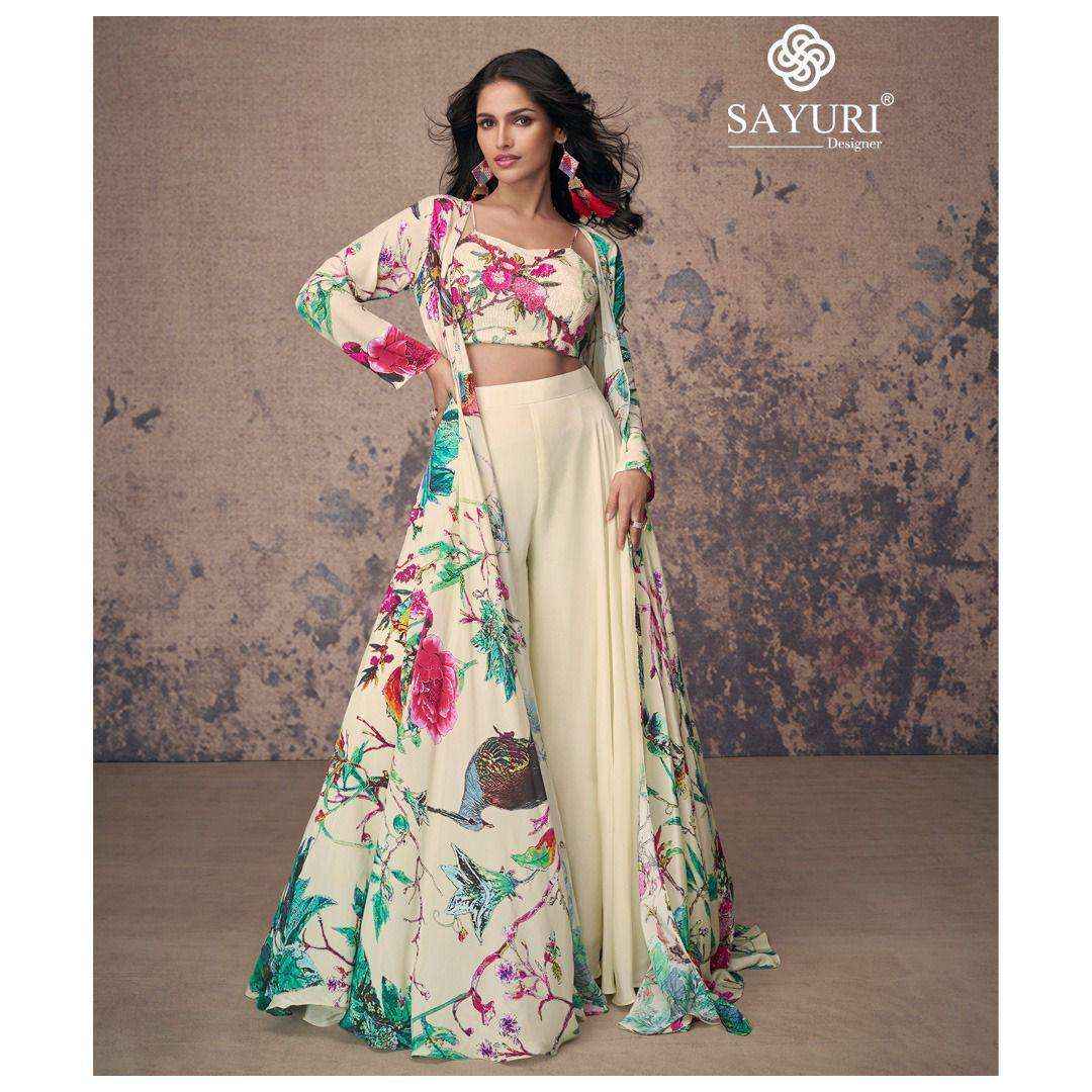 Sayuri Designer Masakali Readymade French Crep Silk Dress Online Readymade Dress At Best Price