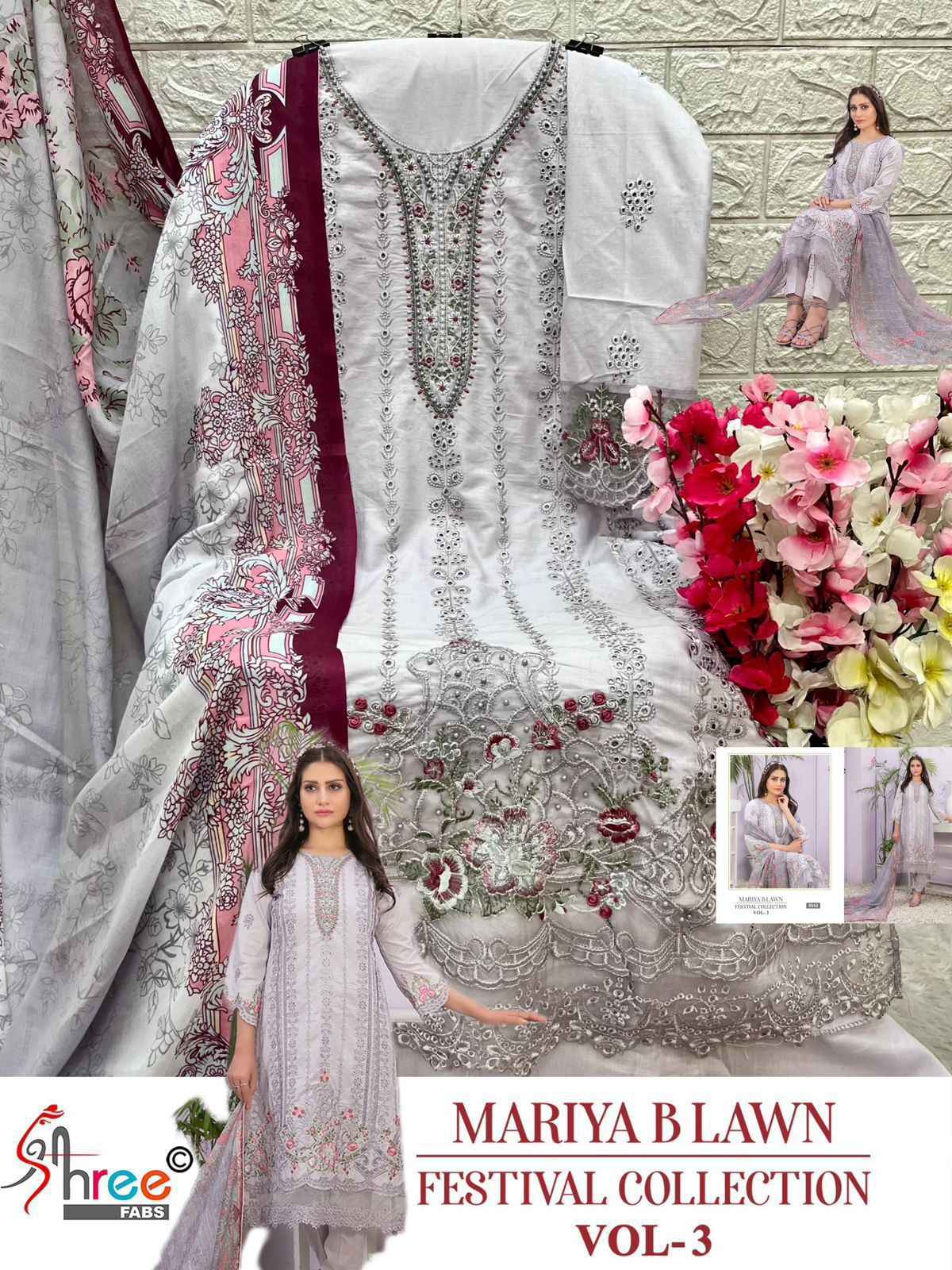 Shree Fab Mariya B Lawn Festival Collection Vol-3 NX Cotton Dress Material (4 pcs Catalogue)