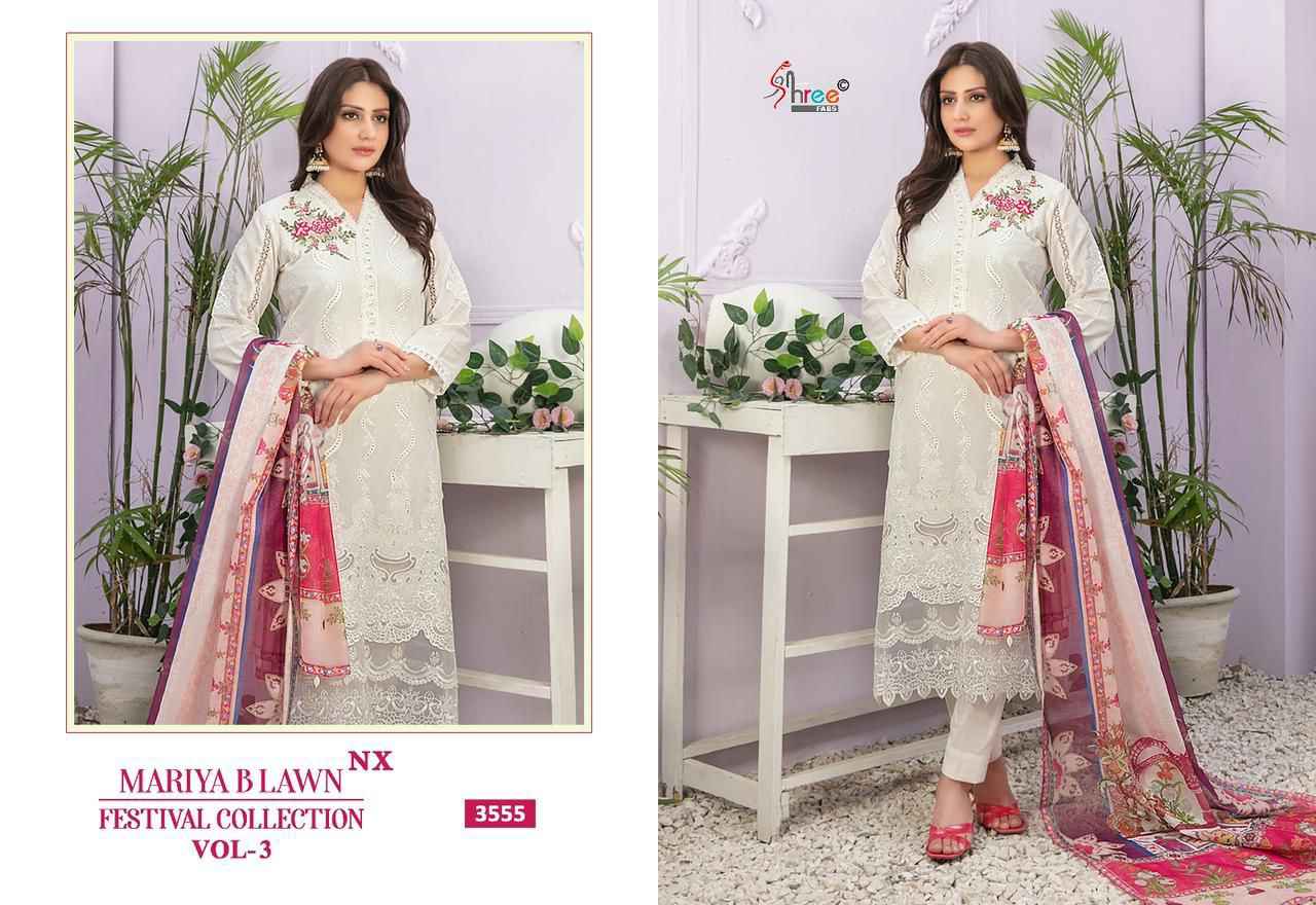 Shree Fab Mariya B Lawn Festival Collection Vol-3 NX Cotton Dress Material (4 pcs Catalogue)