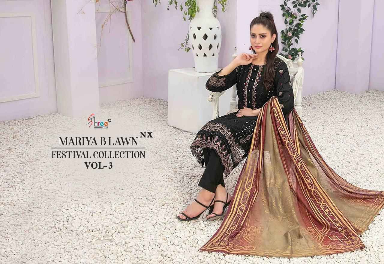 Shree Fab Mariya B Lawn Festival Collection Vol-3 NX Cotton Dress Material (4 pcs Catalogue)