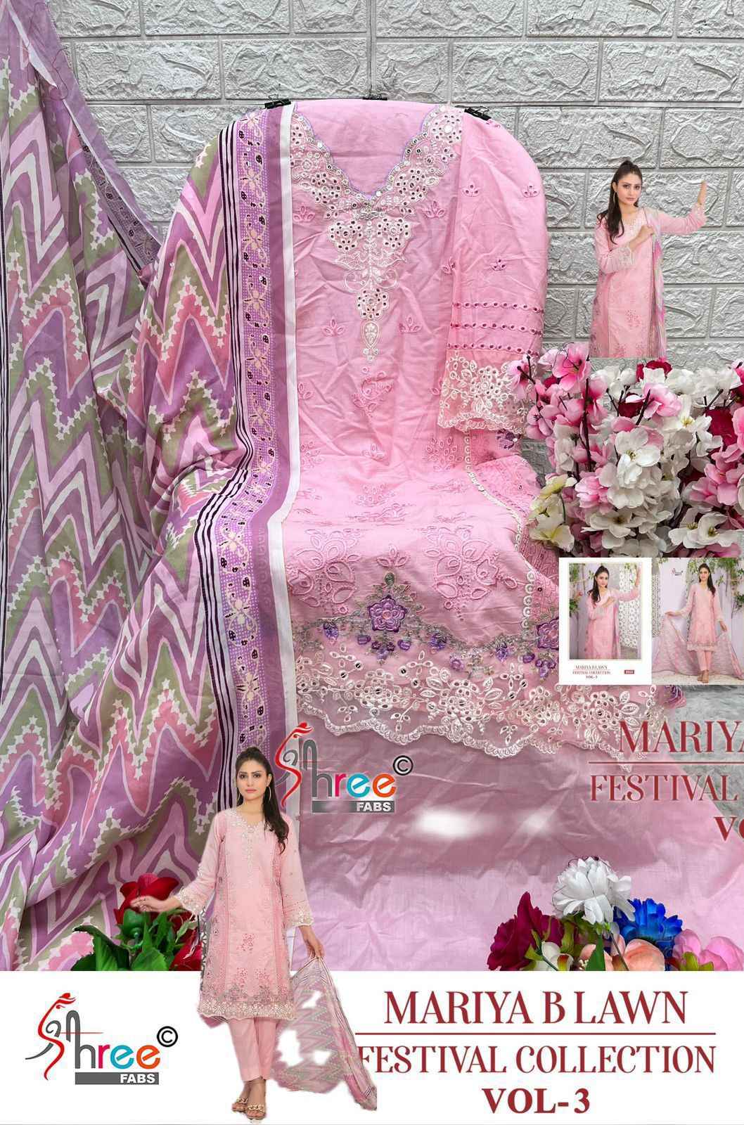 Shree Fab Mariya B Lawn Festival Collection Vol-3 NX Cotton Dress Material (4 pcs Catalogue)