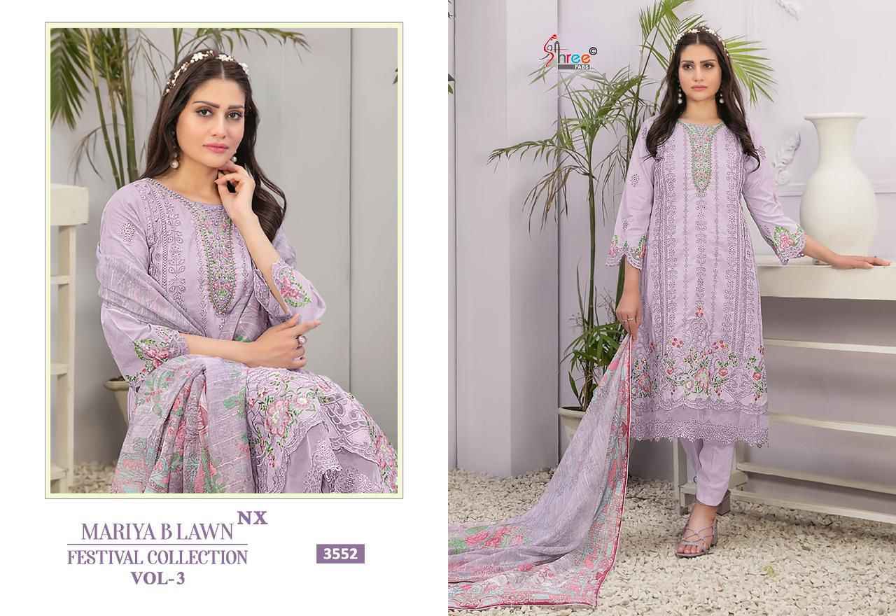 Shree Fab Mariya B Lawn Festival Collection Vol-3 NX Cotton Dress Material (4 pcs Catalogue)